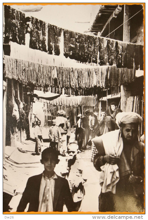 Kaboul (Afghanistan) - La Rue Des Teinturiers (laine) - Photo A. Robillard Dédicacée - Carte N° 2 Non Circulée - Afganistán