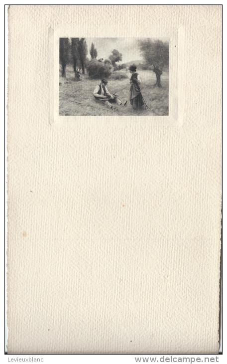 Menus Vierges X 4 / Gravures/ Scénes Campagnardes/Normandie/ Vers 1900 - 1920         MENU29 - Menus