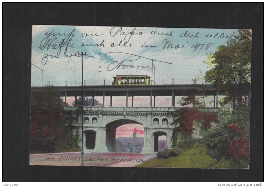 USA PPC Entrance Eden Park Cincinnati 1907 - Cincinnati