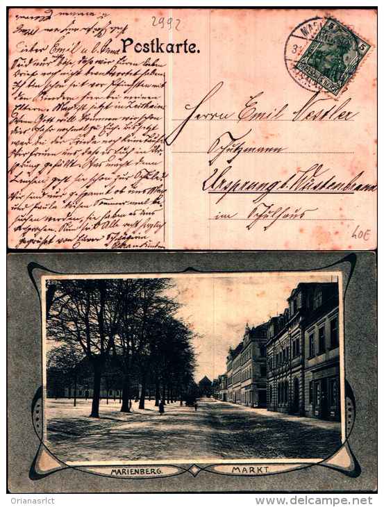 2992) Cartolina Di Marienberg Markt - Viaggiata - Chemnitz