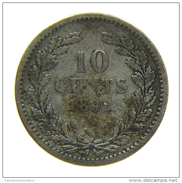 10 CENTS 1892 OLANDA HOLANDA NETHERLANDS PAYS-BAS - 10 Centavos