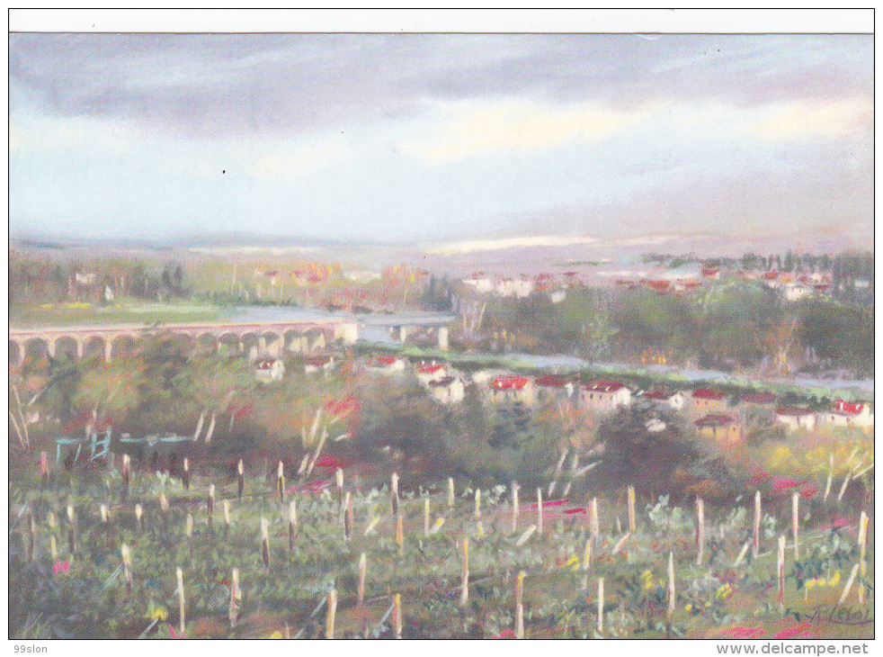 78 - "Les Vignes Au PECQ" - Pastel De Romain Lesot - Le Pecq