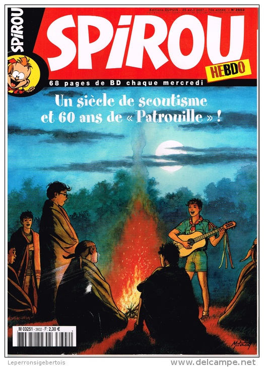 BD Spirou N° 3602 Du 25 Avril 2007 - 68 Pages Pleines D'humour - Spirou Magazine