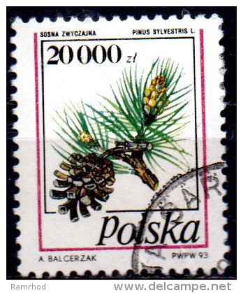 POLAND 1993 Cones.  20000z. - Scots Pine . FU - Gebraucht