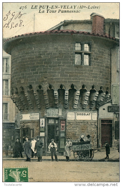 CPA 43   LE PUY LA TOUR PANNESSAC 1908  Colorisée Animée - Le Puy En Velay