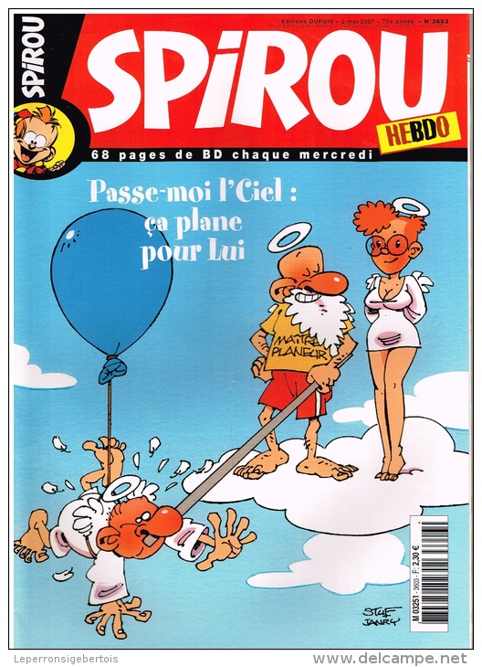 BD Spirou N° 3603 Du 2 Mai 2007 - 68 Pages Pleines D'humour - Spirou Magazine