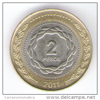 ARGENTINA 2 PESOS 2011 BIMETALLICA - Argentina