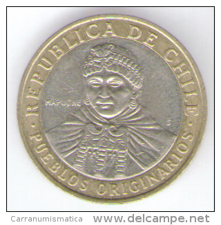 CILE 100 PESOS 2010 BIMETALLICA - Chili