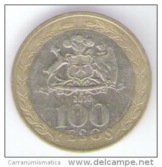 CILE 100 PESOS 2010 BIMETALLICA - Chile