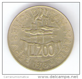 SAN MARINO 200 LIRE 1978 - San Marino