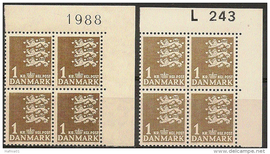 Denmark 1946  Michel 289x, 289y  Plate-block MNH.. - Nuevos