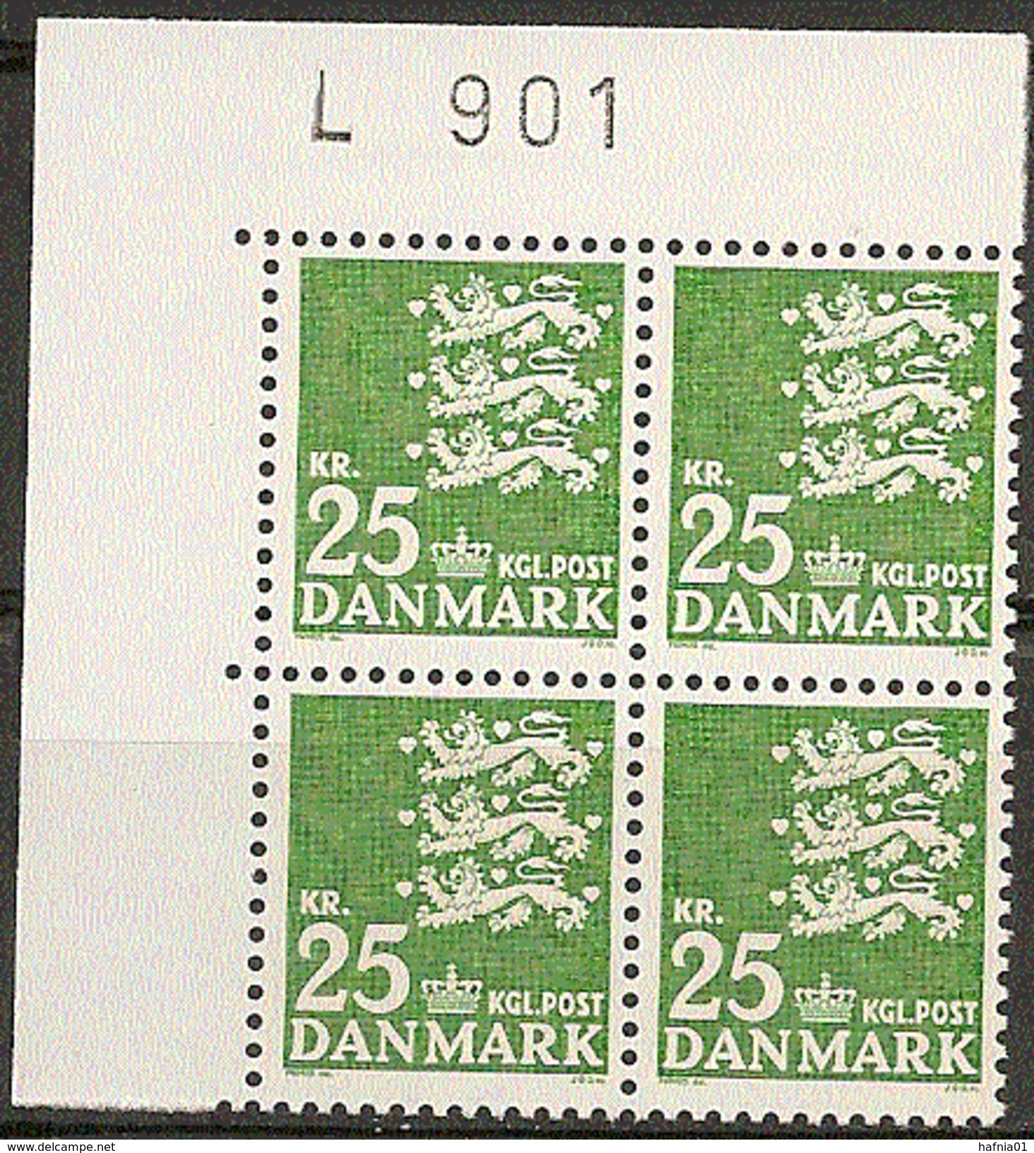 Denmark 1969.  Michel 399y Plate-block MNH. - Nuevos