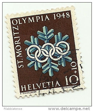 1948 - Svizzera 450 Olimpiadi C2843, - Hiver 1948: St-Moritz