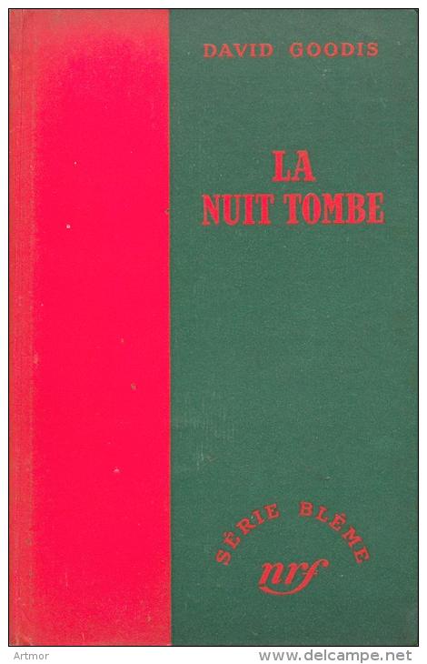 SERIE BLEME N° 12 - 1950 - GOODIS - LA NUIT TOMBE - JAQUETTE - Série Blême