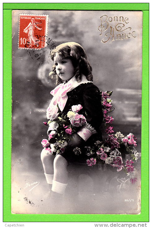 SIX CARTES / PORTRAITS D´ENFANT Vers 1900  .... /  Cartes écrites - Verzamelingen & Reeksen