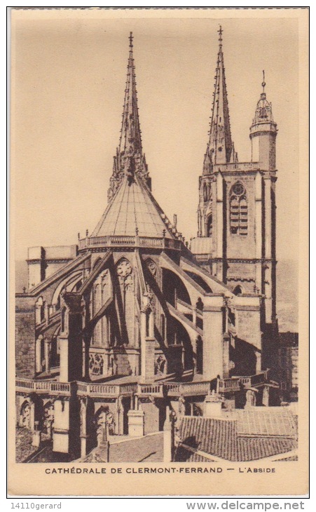 CLERMONT FERRAND   La Cathedrale L'abside - Clermont Ferrand