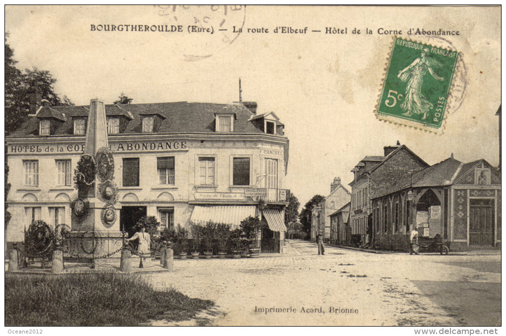 27 Bourgtheroulde. Hotel De La Corne D'Abondance - Bourgtheroulde