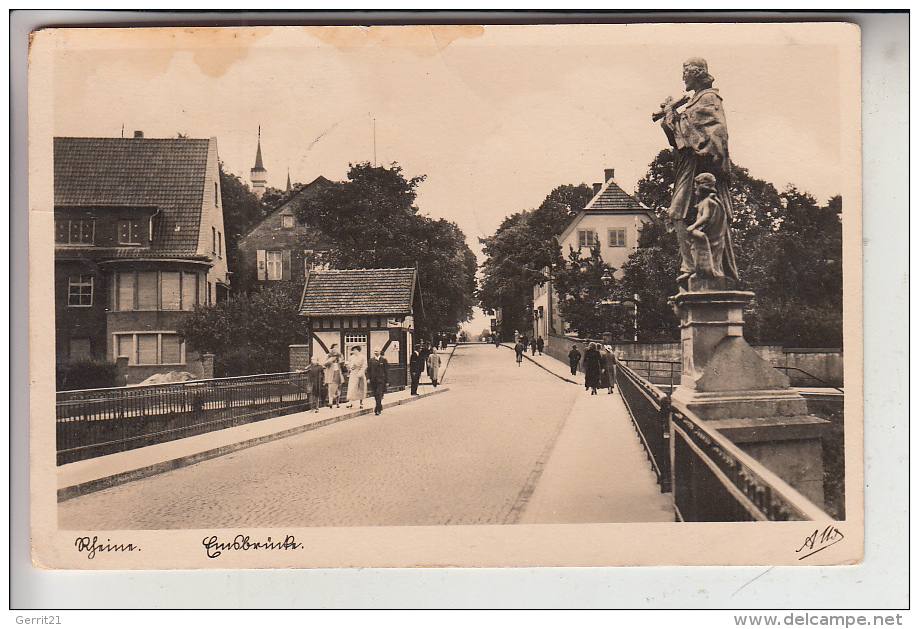 4440 RHEINE, Emsbrücke, 193..., Leicht Fleckig - Rheine