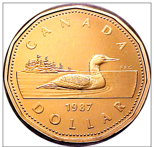 1987, CANADA DOLLAR(LOON) COIN - *PROOF* IN (OPTIONAL + 1.75 SHIPPING) MINT ISSUED BOX 1ST DATE ISSUE  **SEE PHOTOS** - Canada