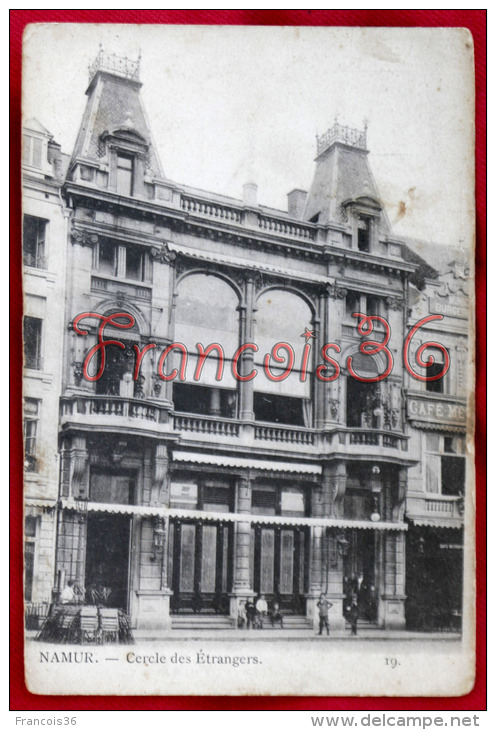 Namur - Cercle Des Etrangers - 1903 - Dos Timbré - Namur