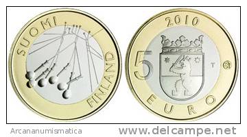 FINLANDIA  5  EUROS  2010  2.010  BIMETALICA  SC/UNC  "SATAKUNTA"    DL-9741 - Finlandia