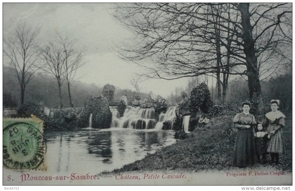 MONCEAU-SUR-SAMBRE -  CHATEAU - PETITE CASCADE ANIMEE - Charleroi