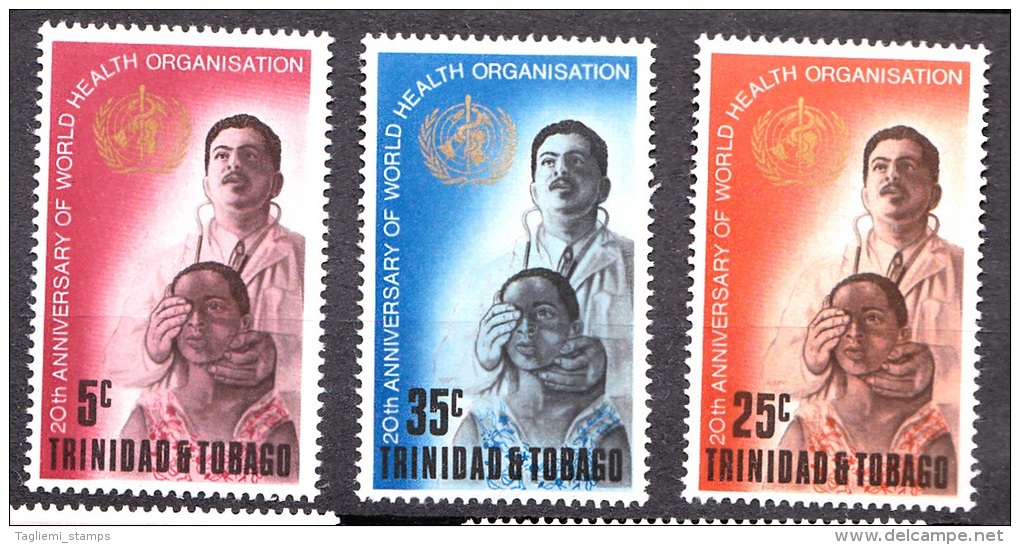 Trinidad & Tobago, 1968, SG 328 - 330, Complete Set, MNH - Trindad & Tobago (1962-...)
