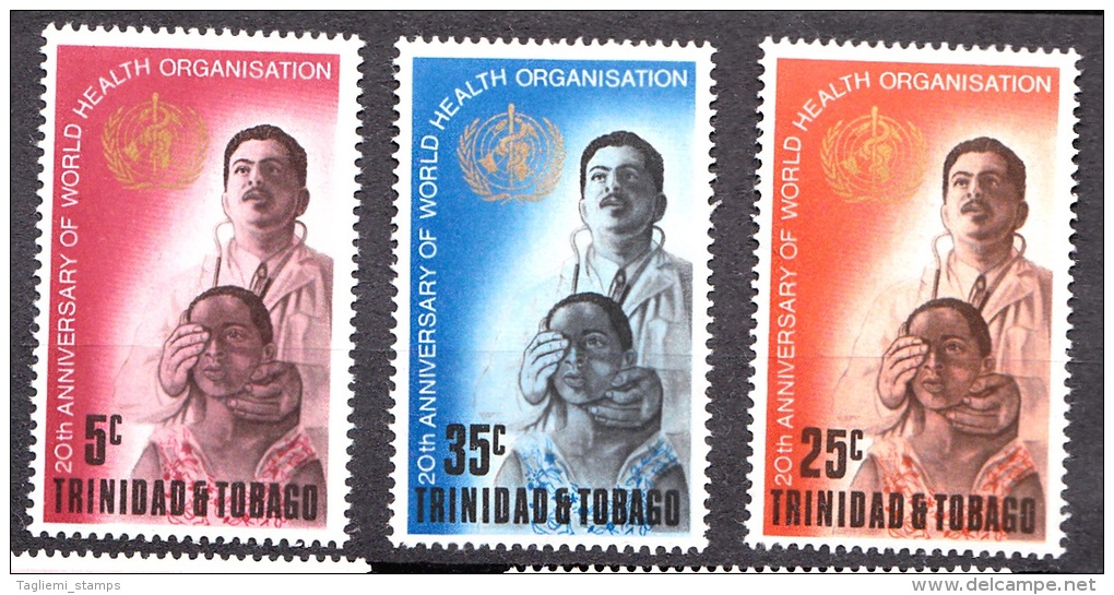 Trinidad & Tobago, 1968, SG 328 - 330, Complete Set, MNH - Trinidad En Tobago (1962-...)