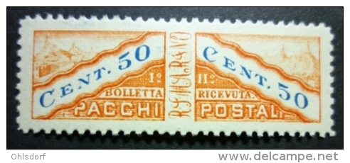 SAN MARINO - PACCHI POSTALI 1928: Sassone 6, * MH - FREE SHIPPING ABOVE 10 EURO - Parcel Post Stamps