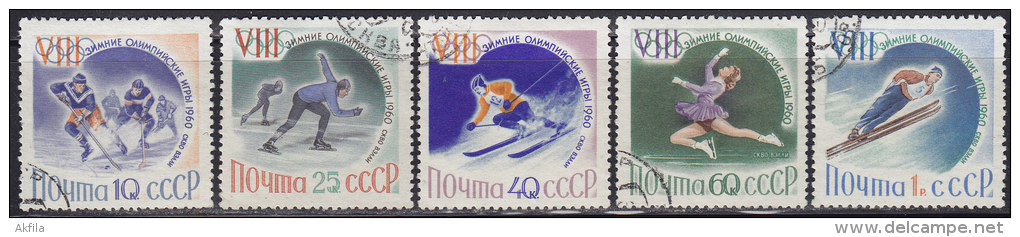 Russia USSR 1960 Winter Olympic Games In Squaw Valley, Used (o) - Used Stamps