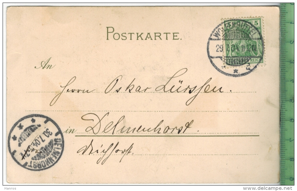 Künstlerkarte, Verlag: ----, Postkarte Mit Frankatur,  Mit Stempel, WOLFENBÜTTEL  29.7.04,  DELMENHORST  30.7.04 - Wolfenbuettel