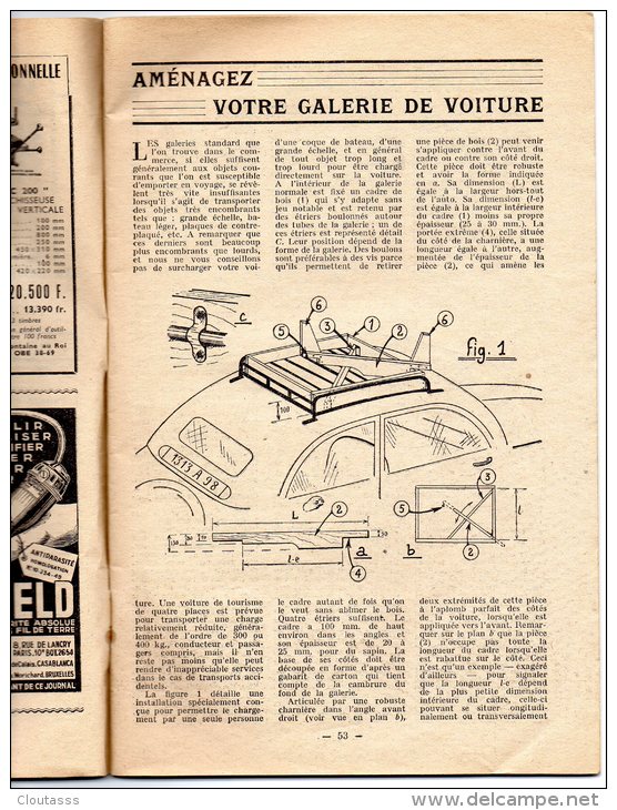 REVUE " BRICOLONS") TECHNIQUES ECRITE ET ILLUSTREE : CONSTRUIRE BOOLING DE TABLE, BALANCE MENAGERE , AUTRES ; LISTE - Other Plans