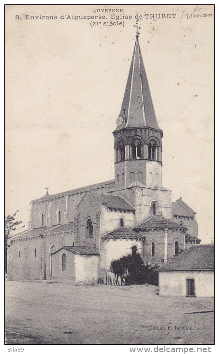 THURET.  _  Eglise ( XI° Siecle )  -  Environs D'Aigueperse. - Aigueperse