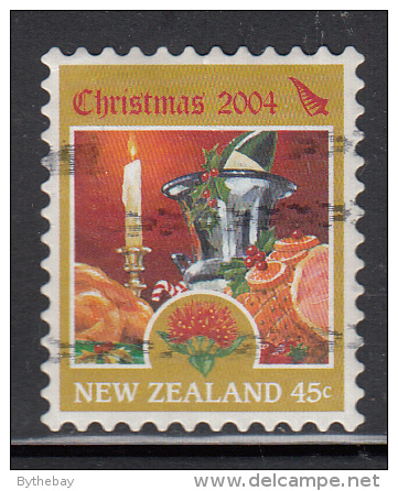 New Zealand Used Scott #1983 45c Candle, Wine Bottle, Turkey, Ham - Christmas - Gebraucht