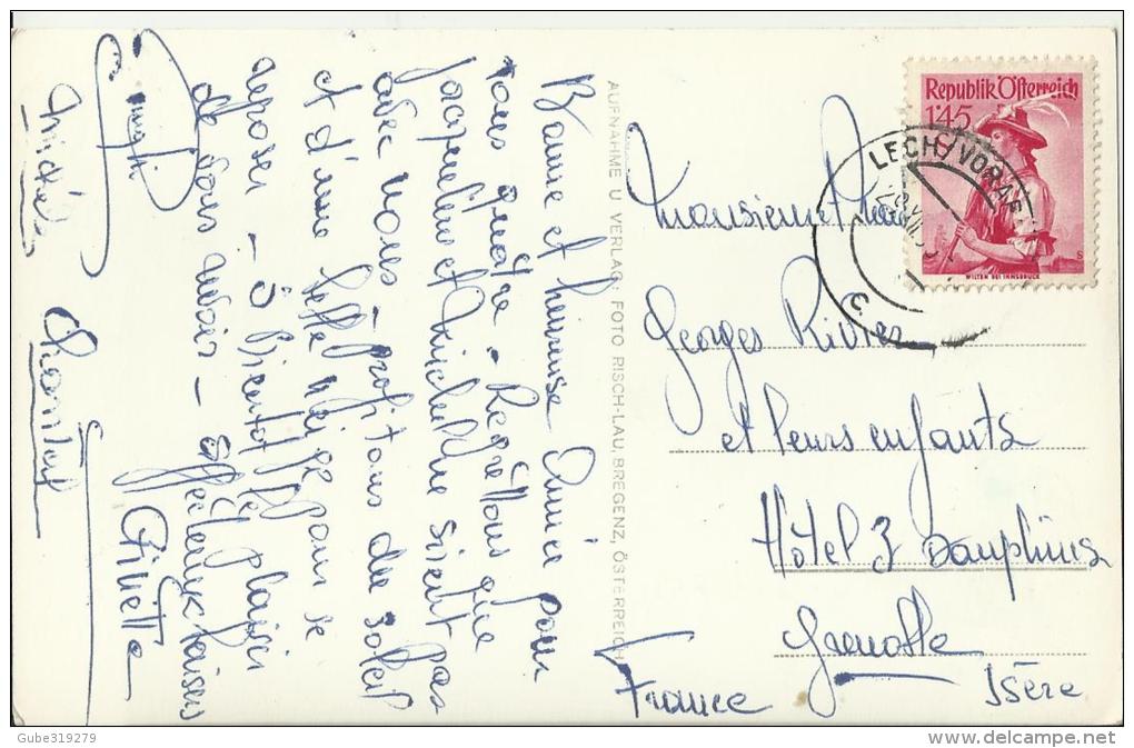 AUSTRIA  –POSTCARD – LECH AM ARLBERG - VORALBERG   - ADDR TO FRANCE W 1 ST OF 1.45 S POSTM LECH-VORALBERG DEC 29 ¿??? RE - Lech