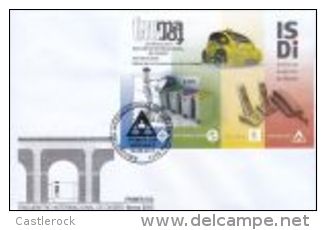 RG)2013, ELECTRIC CAR-TELEPHONE-RECYCLING, DESIGN INTERNATIONAL ENCOUNTER, FDC, XF - Poste Aérienne