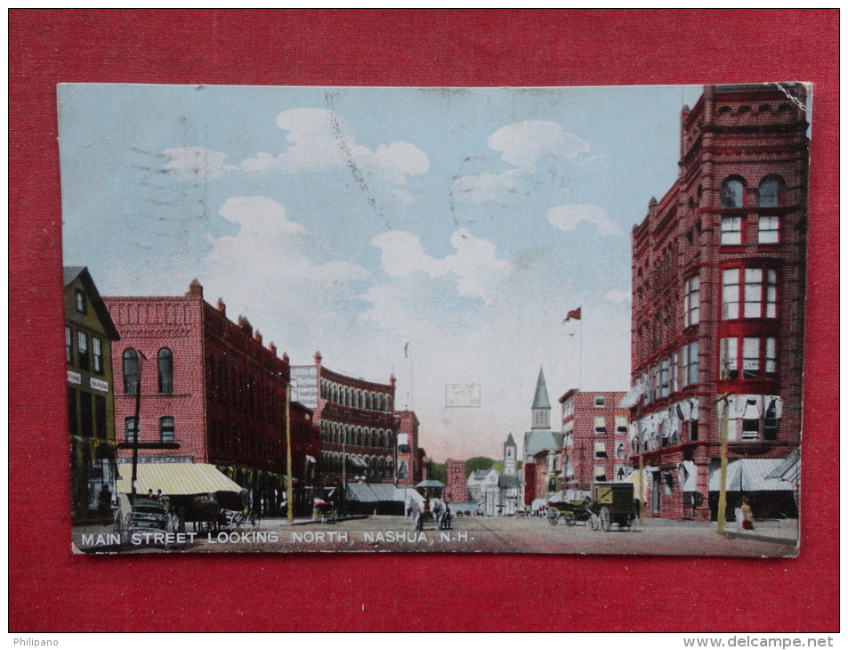 New Hampshire > Nashua   Main Street 1910 Cancel Ref 1133 - Nashua