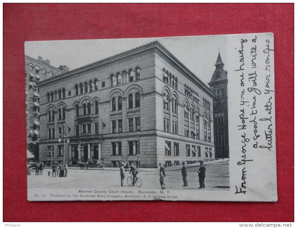 New York > Rochester  Monroe County Court House 1906 Cancel   Ref 1133 - Rochester