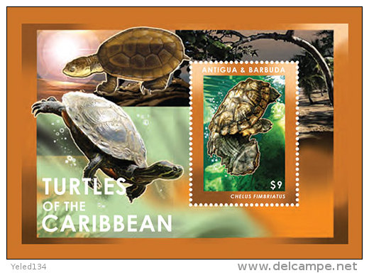 ANTIGUA & BARBUDA MINT N.H SCOTT # 3204 ; IGPC 1219 SS ( MARINE LIFE ;  TURTLES - Antigua And Barbuda (1981-...)