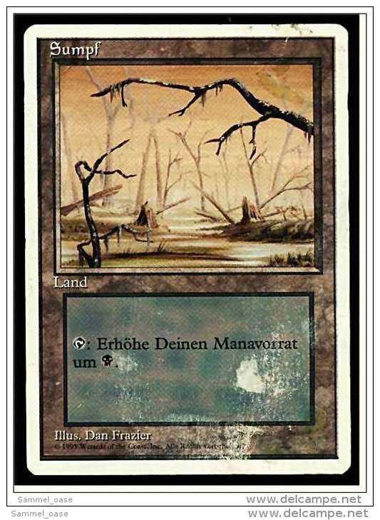 Karte Magic The Gathering  -  Land  -  Sumpf  -  Deutsch - Sonstige & Ohne Zuordnung