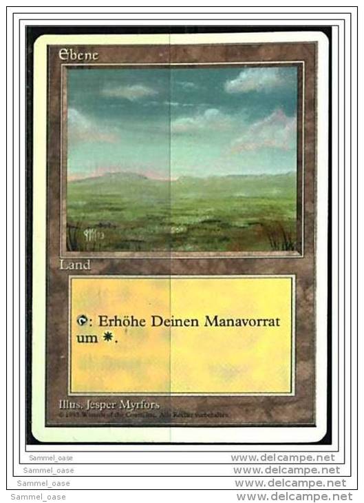 Karte Magic The Gathering  -  Land  -  Ebene  -  Deutsch - Sonstige & Ohne Zuordnung