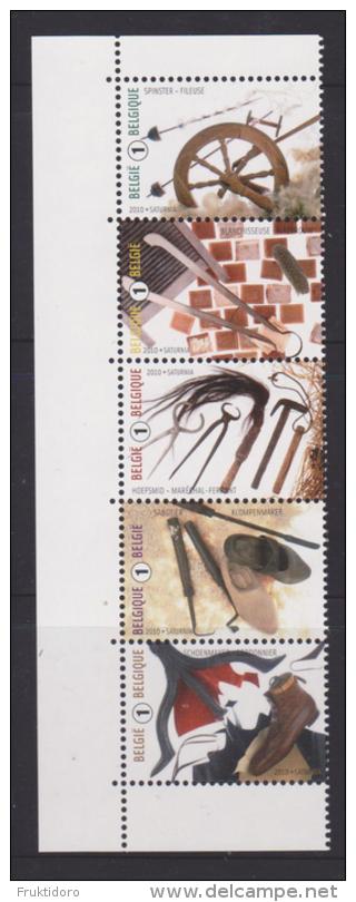 Belgium Mi 4125-4129 * * Dying Crafts - Spinner - Shoemaker - Laundress - Woodshoemaker - 2010 - Unused Stamps