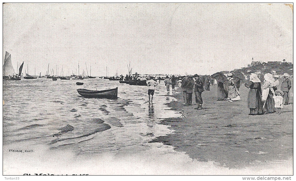 SAINT MALO  - 35 -  Une Belle Vue TRES ANIMEE De La Plage  -  139 - - Saint Malo