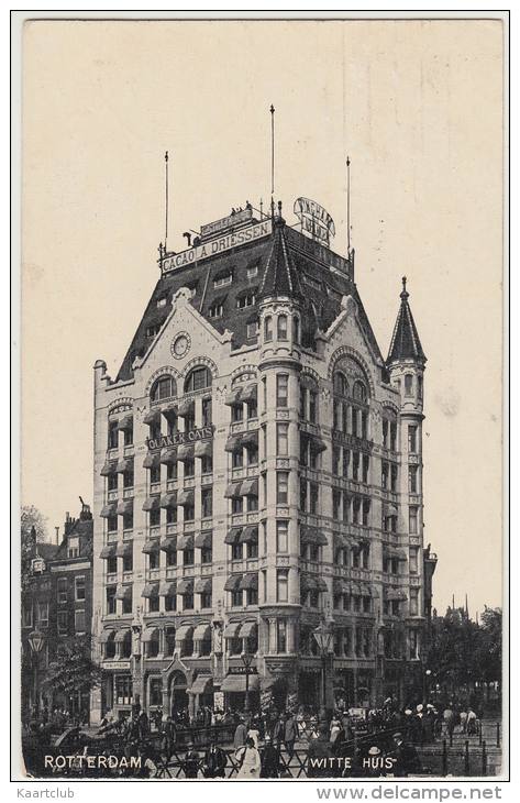 Rotterdam: Witte Huis (1907) - Straatscene - Holland / Nederland - Rotterdam