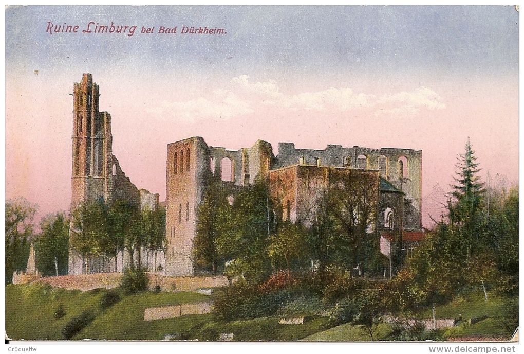 BAD DURKHEIM ALLEMAGNE - RUINE LIMBURG En 1919 - Bad Duerkheim