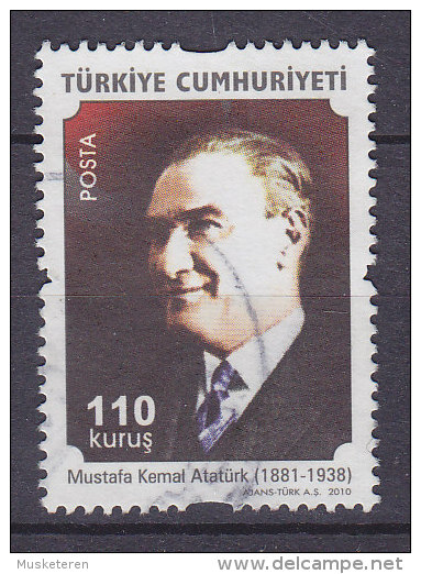 Turkey 2010 NEW 110 K Mustafa Kemal Atatürk (1881-1938) National Hero Security Perf. - Oblitérés