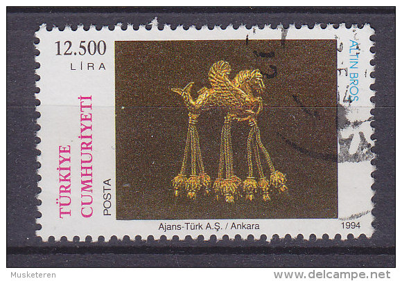 Turkey 1994 Mi. 3041    12.500 L Historische Kunstschatz Goldene Brosche - Usados