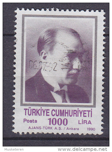 Turkey 1990 Mi. 2905 C    1000 L  Atatürk Perf. 14 - Oblitérés