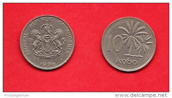 NIGERIA, 1976, Circulated Coin, 10 Kobo, Copper Nickel, Km10 C1607 - Nigeria