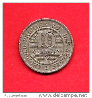 BELGIUM , 1862, Circulated Coin, 10 Centimes, Leopold I,, C1627 - 10 Cents